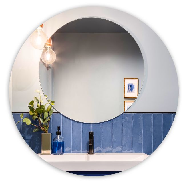 Lustro Łazienkowe 70 cm Okrągłe bez ramy Szlifowane bez Oświetlenia Premium 1 szt