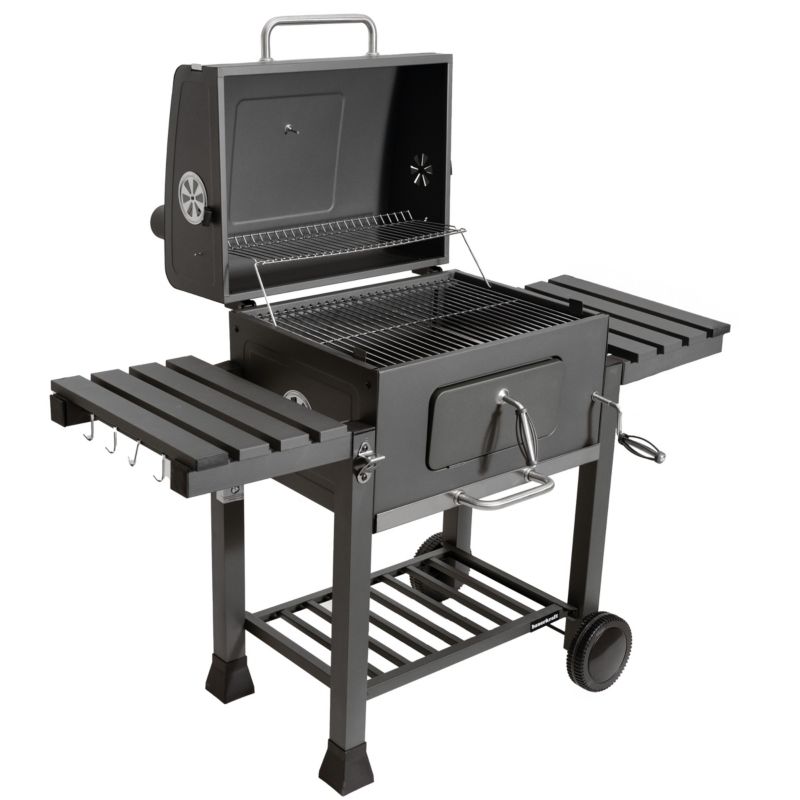 Grill węglowy Bauerkraft ogrodowy ruszt z pokrywą 1 szt.