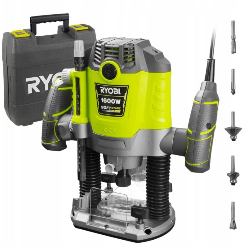 Frezarka Górnowrzecionowa RYOBI RRT1600-K 1600W Sieciowa 0-55mm 1 szt.