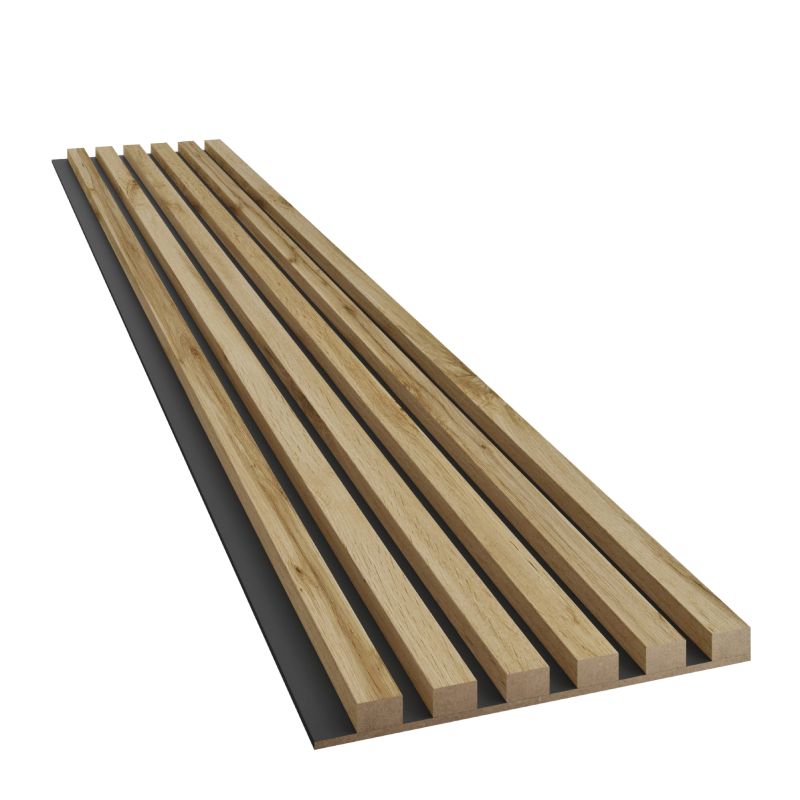 Lamele slim na płycie MDF LAMELE3D Dąb Wotan 1 szt