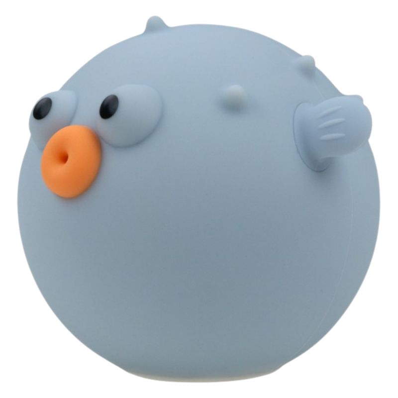 Lampka nocna LED RGB Rybka Rozdymka Marys niebieska dla dzieci ciepła barwa 3000K 1.36W bezprzewodowa USB-C 100x59x89 mm