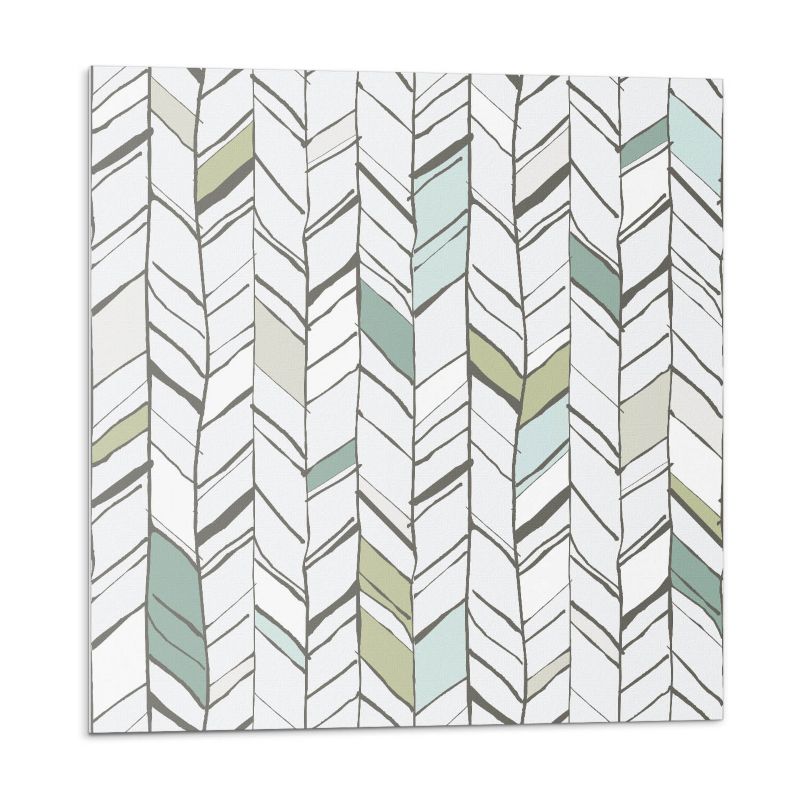 Kafelki samoprzylepne Wallfluent 50x50 cm Pasy z liściastym akcentem 4 szt.