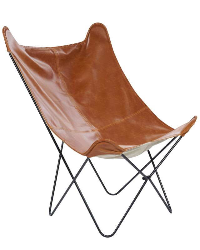 Fotel Nybro Ekoskóra Złoty brąz 1 szt.