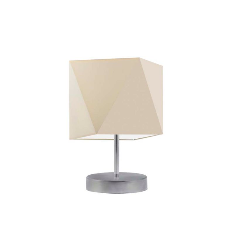 Lampka Nocna Volta Light Factory Picolo Abażur Srebrny/Ecru Diament 1xE27 1szt.