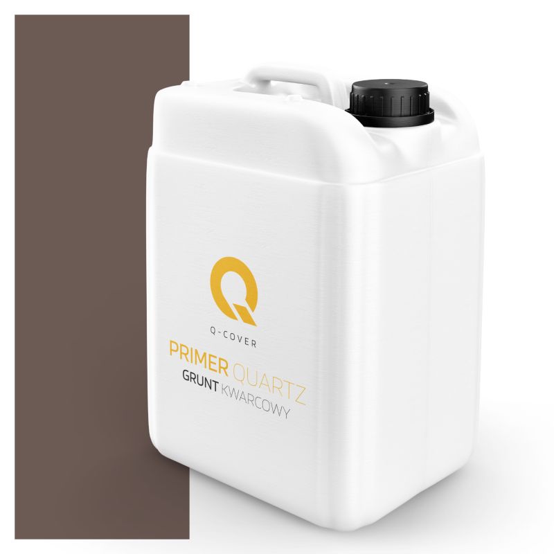 Grunt Kwarcowy pod Tynk Mozaikowy Q-Cover Brązowy ciemny M82 7.5KG