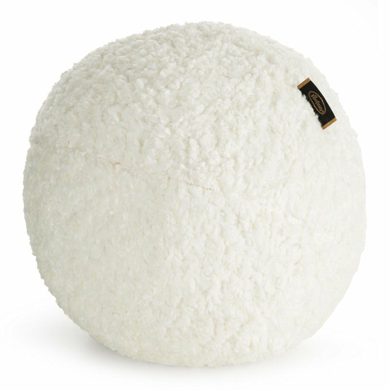 Poduszka BUKLA 09 Eurofirany 24 cm kremowa kula z tkaniny typu bukla 1 szt.