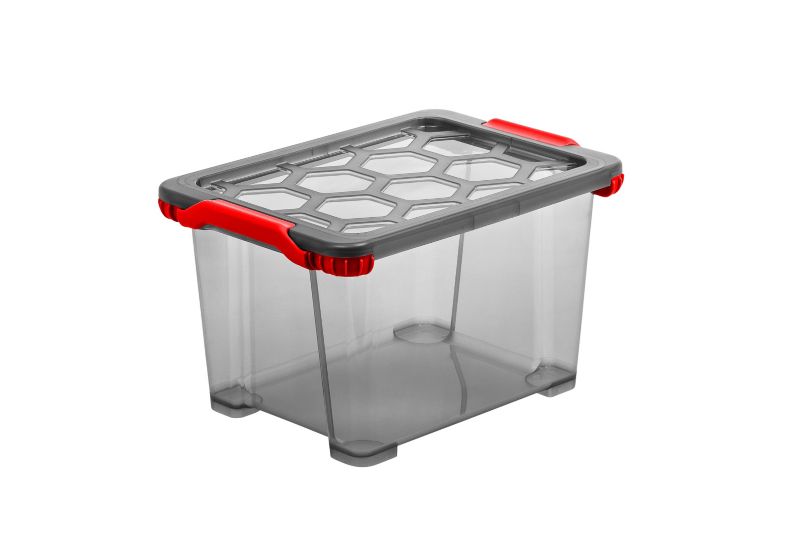 Pojemnik do przechowywania Rotho EVO TOTAL 15l antracyt/czerwony 1 szt.