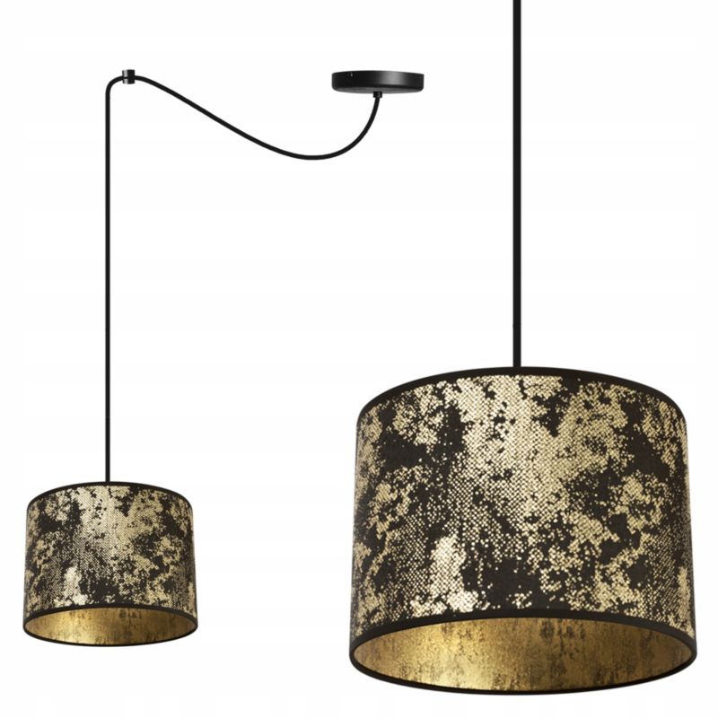 Lampa sufitowa wisząca Light Home LH Pająk Werona 1x E27 60W złoty/czarny 1szt.