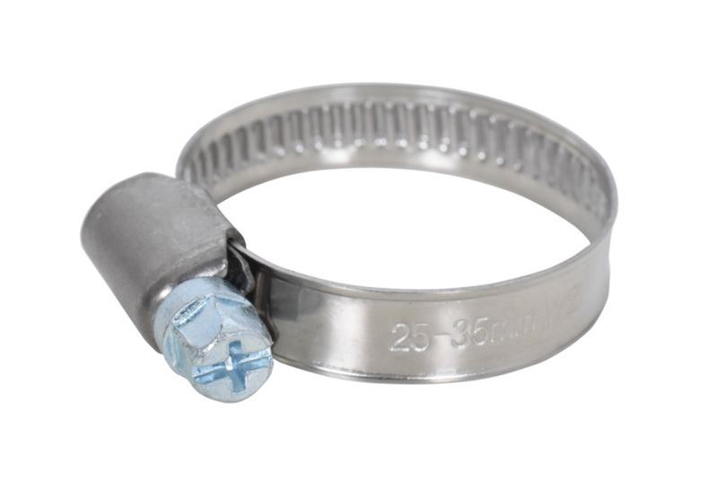 Opaska nierdzewna taśmowa 25 - 35 mm 2 szt.