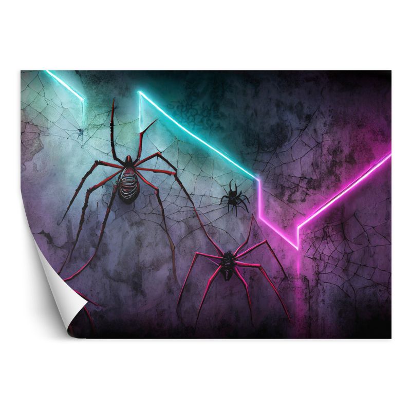 Fototapeta Feeby Pająk Neon Abstrakcja 350x245 1 szt