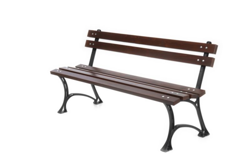 Ławka ogrodowa Baster żeliwna z oparciem 0119 150cm palisander 1 szt.