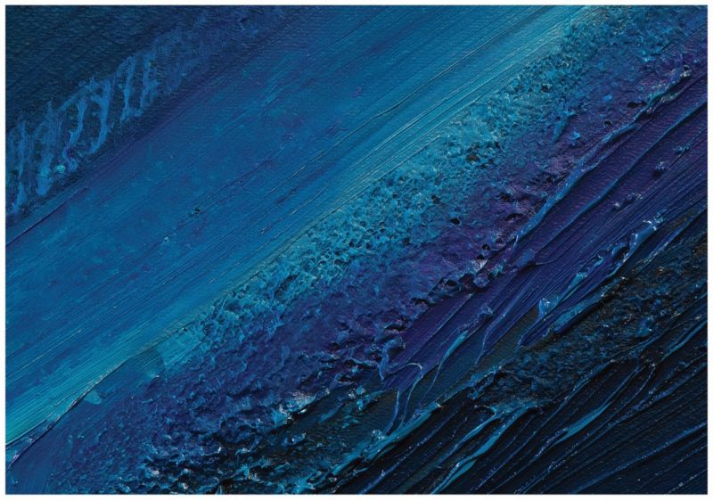 Fototapeta WALLARENA Do Sypialni Salonu Na Flizelinie Abstrakcja Farba Struktura Niebieski 350x250 cm 16030VX7 1 szt.