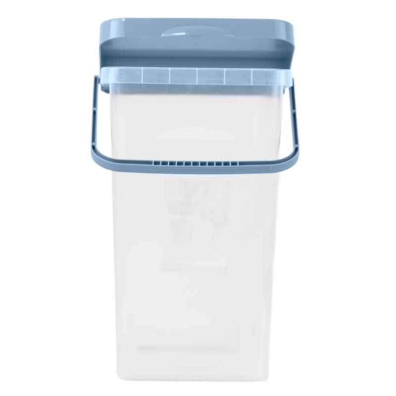 Pojemnik EDANTI Plastikowy Na Karmę Proszek Z Klapą Pokrywką 10 L Niebieski 1 szt.