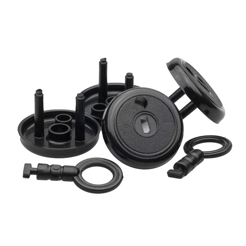 Zestaw zatyczek do gniazd 4 szt. Czarne