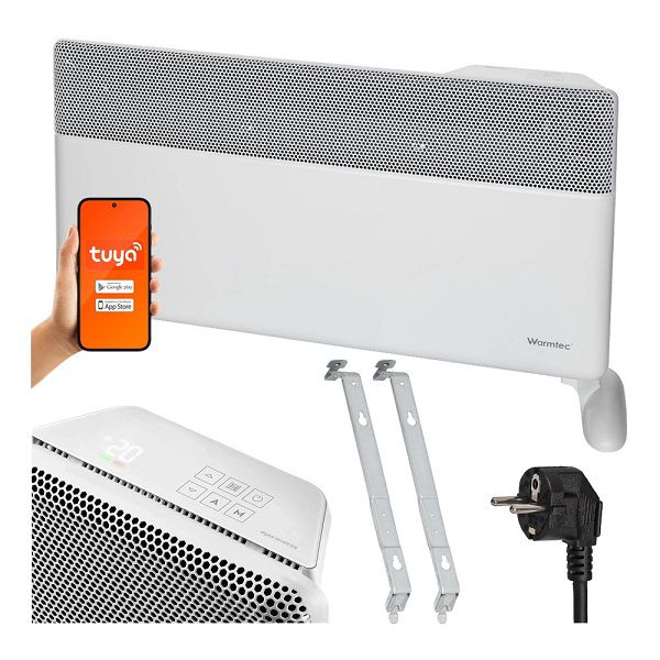 Grzejnik elektryczny Warmtec 2000W inwerterowy energooszczędny WiFi IP24 EGI-20B 1 szt.