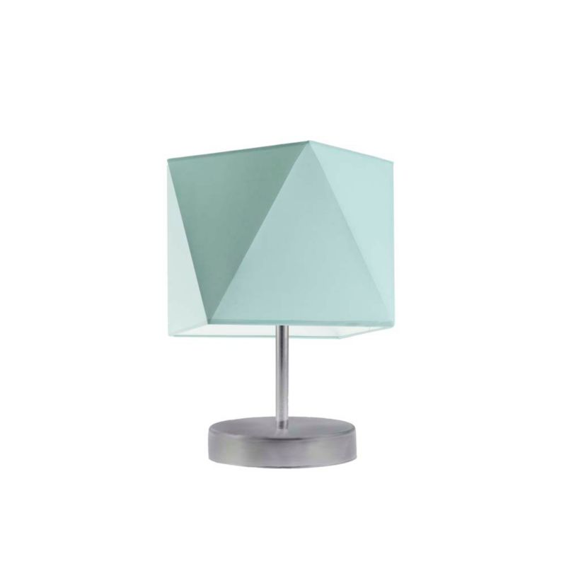 Lampka Nocna Volta Light Factory Picolo Abażur Srebrny/Miętowy Diament 1xE27 1szt.