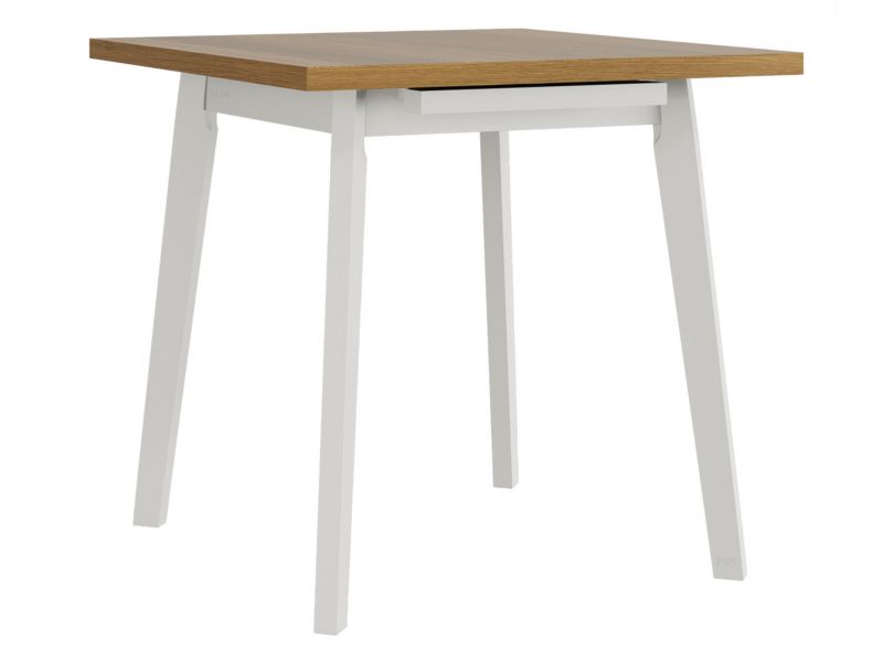 Stół kwadratowy rozkładany MIRJAN 24 Oslo I L 80x80/110 dąb grandson + biały 1 szt.