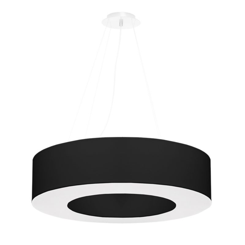Żyrandol Sollux Lighting SATURNO 70 czarny/biały 1szt