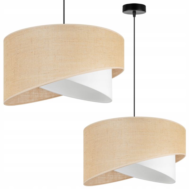 Lampa sufitowa wisząca Light Home LH Juta 1x E27 60W czarny 1szt.