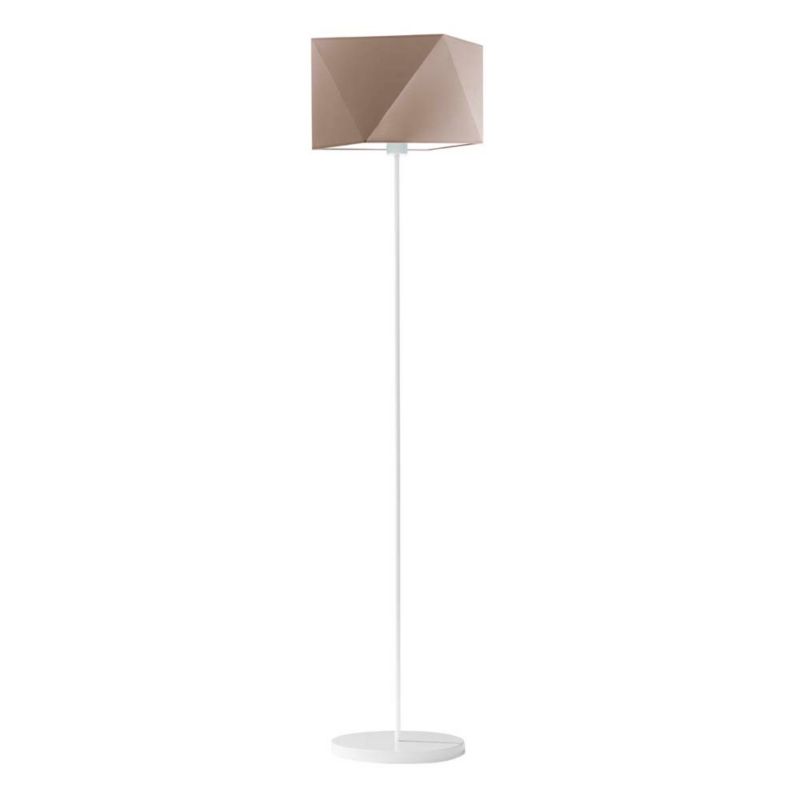 Lampa stojąca Volta Light Factory podłogowa z abażurem cappuccino diament BURNE 1szt.