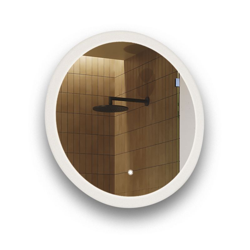 Lustro okrągłe LED Artforma , Lustro łazienkowe 60cm, dotykowy włącznik, dual led 1 szt.