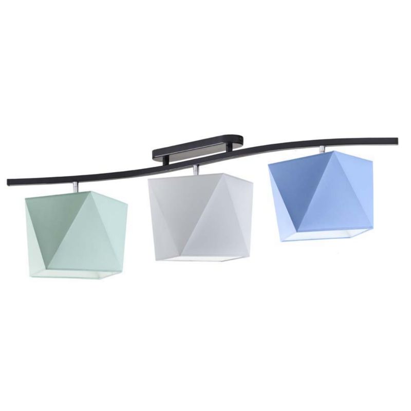 Lampa żyrandol Volta Light Factory plafon sufitowy z abażurami diament MICHELLE FALA P3 1szt.