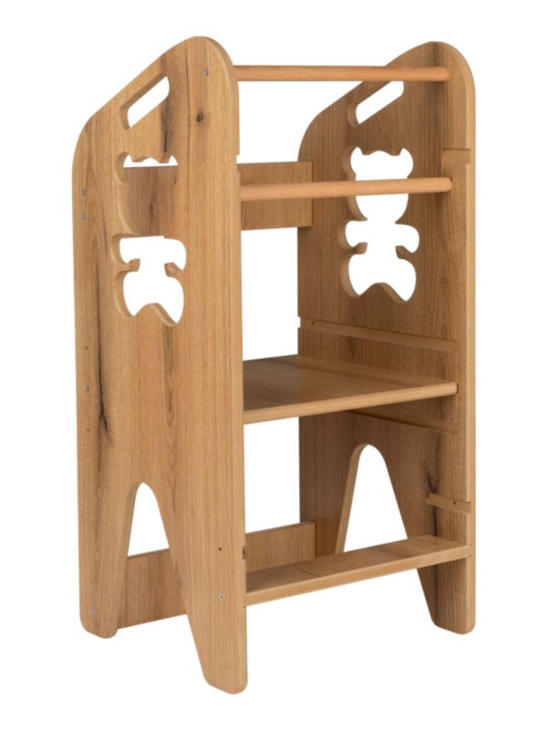 Pomocnik kuchenny VERK.design 80cm kitchen helper, podest dla dzieci brązowy 1 szt.