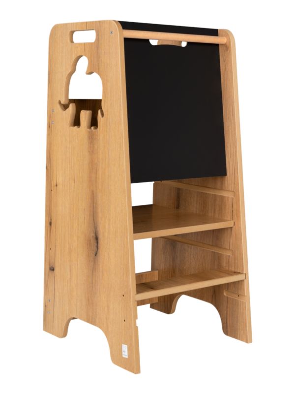 Pomocnik kuchenny VERKdesign 80 cm podest dla dzieci brązowy 1 szt.