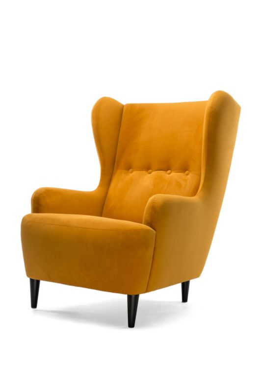 Fotel uszak Marbet Design LENA żółty 1 szt.