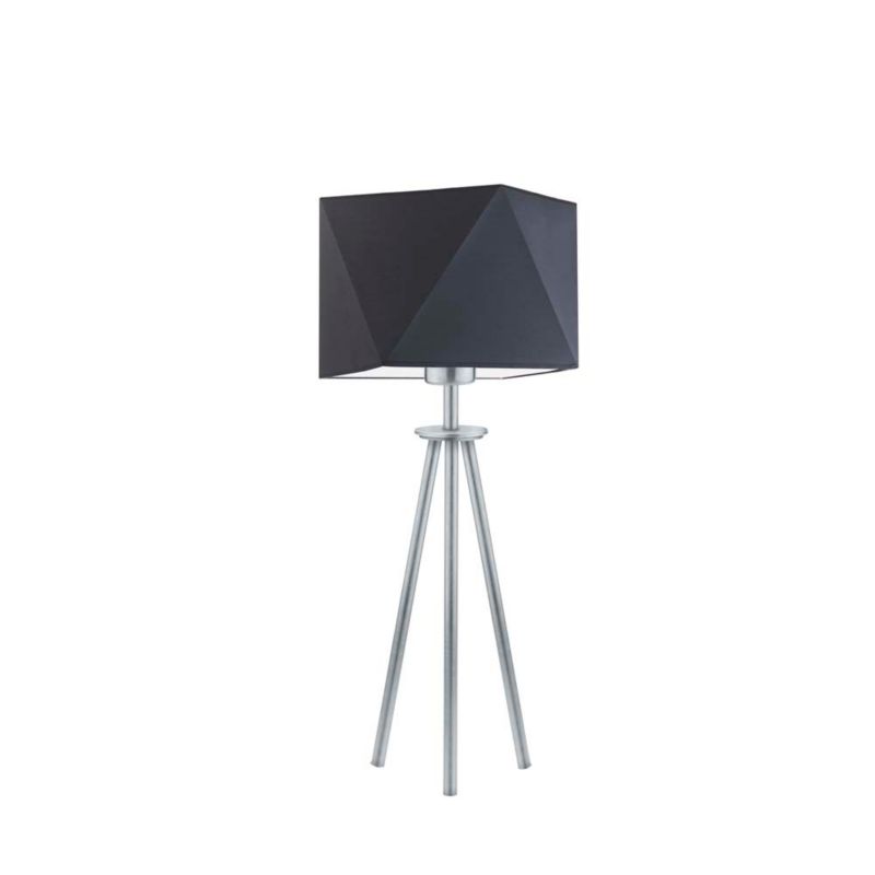 Lampka Nocna Volta Light Factory Deco Abażur Grafitowy Diament 1xE27 1szt.