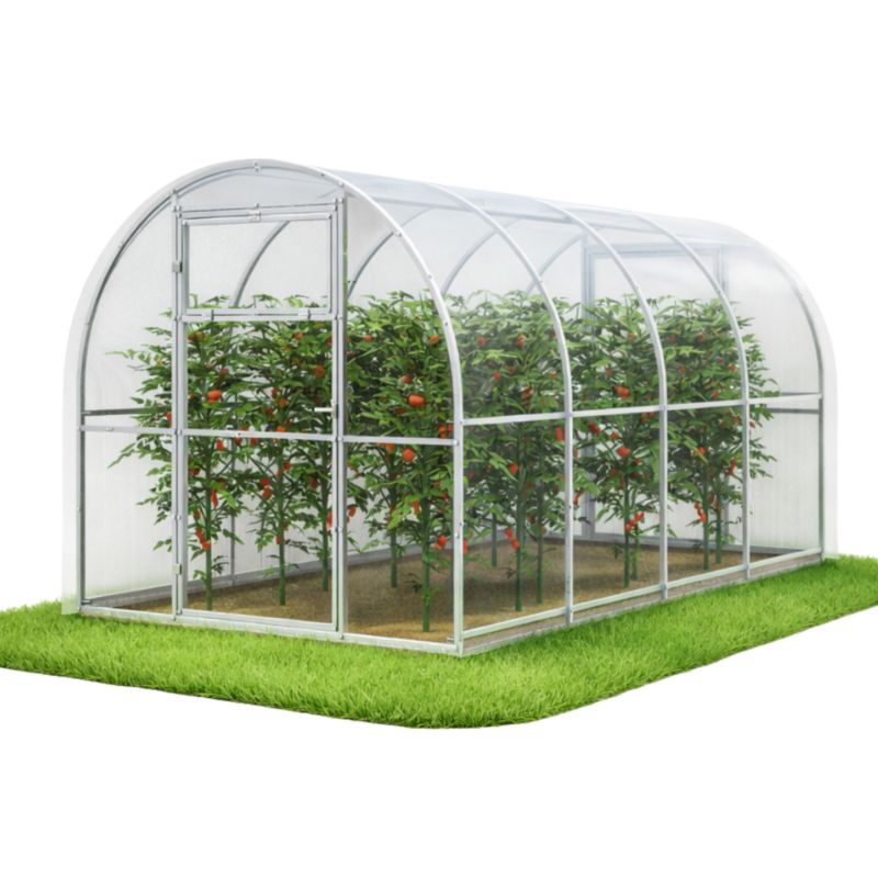 Szklarnia ogrodowa Tunel 2,4x4 m profile 20x20 poliwęglan 3mm - Szklarnia z poliwęglanu 1 szt