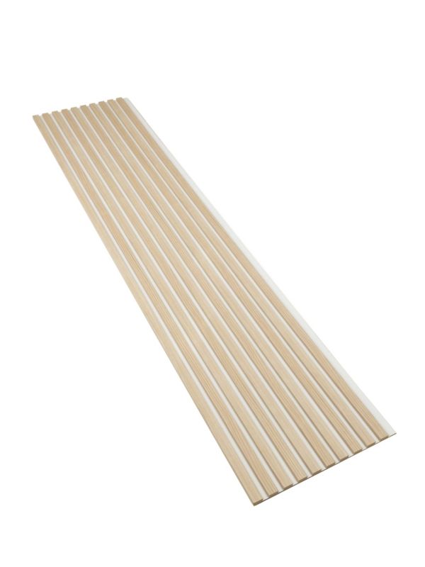 Lamele Ścienne na Białej Płycie SunWood Panele Dekoracyjne Riva 275x46cm 1 szt.