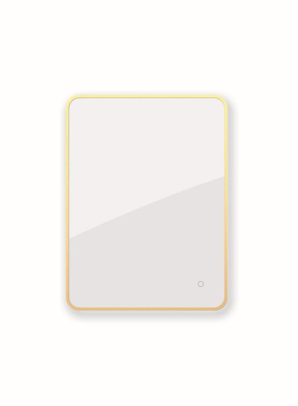 Lustro łazienkowe Oltens Nordlis LED podświetlenie mata grzewcza 60x80 złoto szczotkowane 1 szt.