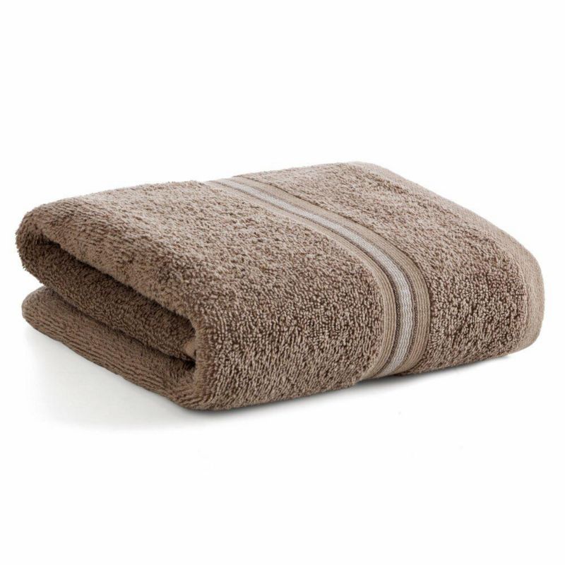 Ręcznik TRIS Eurofirany 70x140 cm ciemno beżowy miękka bawełna 1 szt.