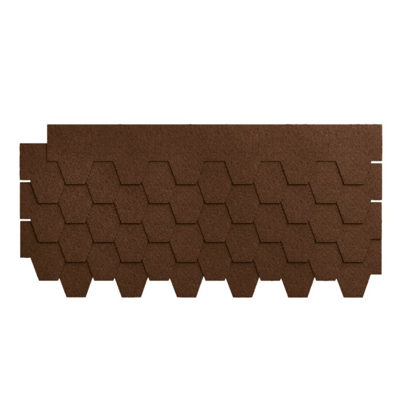 Gont Nexler trapez 80 cm brązowy 3 m2