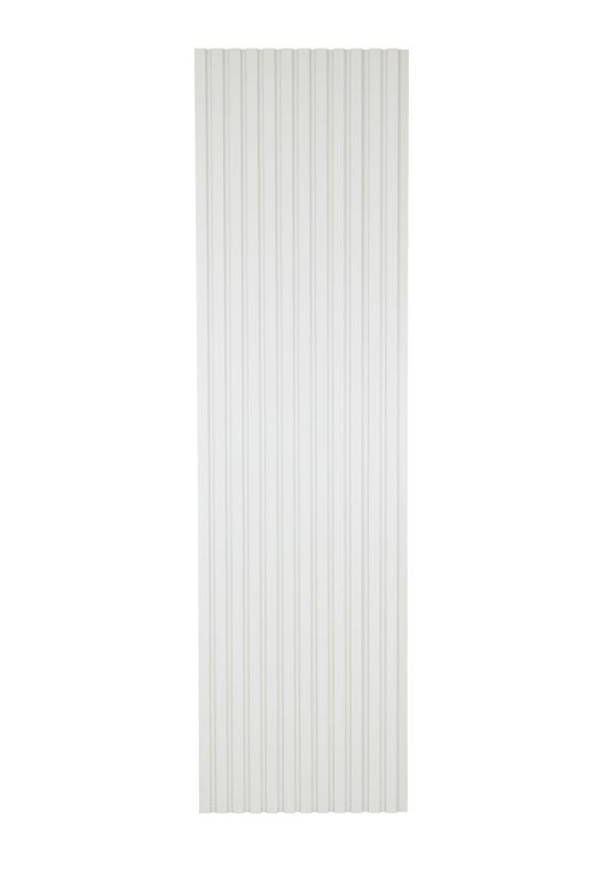 Lamele Ścienne Białe na Białej Płycie SunWood 275x55cm Panel Dekoracyjny 1 szt.