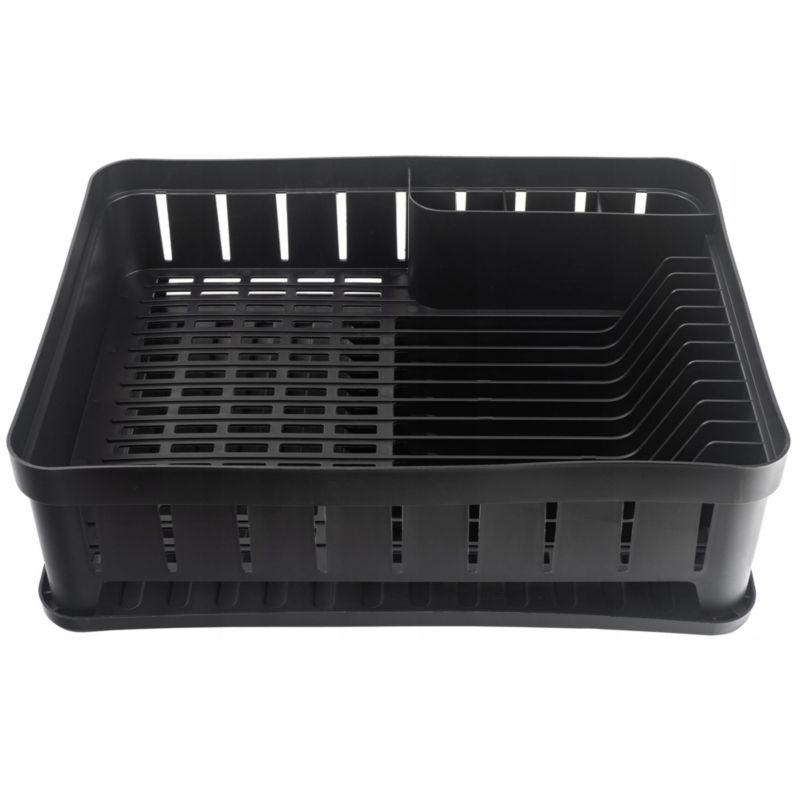 Suszarka Do Naczyń KADAX Jednopoziomowa Z Ociekaczem Na Naczynia Czarna 1szt.