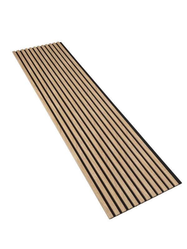 Lamele Ścienne na Płycie Czarnej SunWood 275x55cm Panele Dekoracyjne Dąb Sonoma 1 szt.