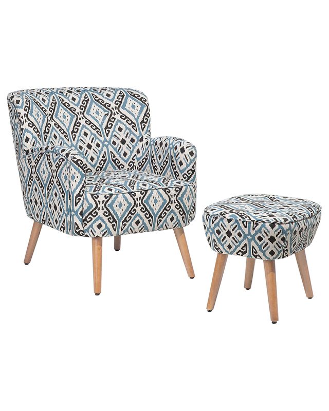 Fotel Tumba Z podnóżkiem Kolorowy 1 kpl