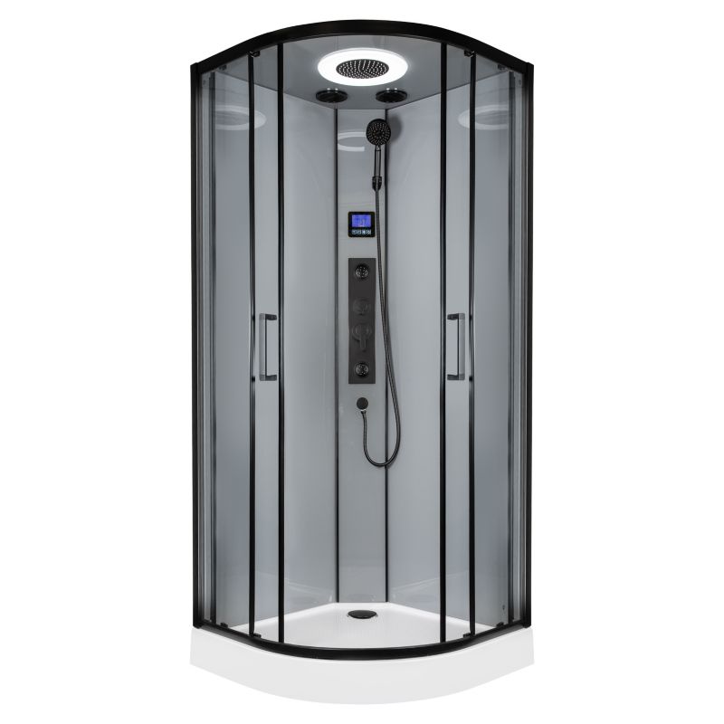Kabina prysznicowa z hydromasażem KERRA Orion 90 BL (czarna) 1 szt.