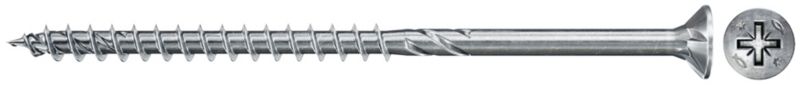 Wkręt do drewna Fischer FPF II CZP 5,0 x 80 BC 100 sztuk