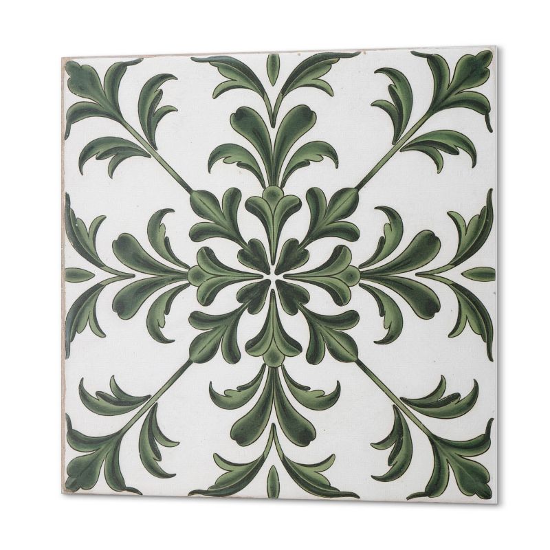 Komplet Kafelków Samoprzylepnych ArtPrintCave 30x30 cm Motyw roślinny na płytce 9 szt.