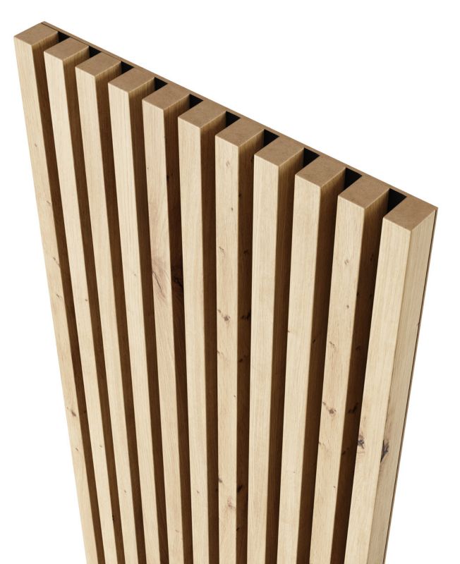 Lamele na czarnej płycie Mebano PRO dąb artisan 4 szt.