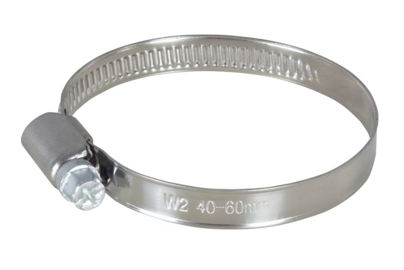 Opaska nierdzewna taśmowa 40 - 60 mm 2 szt.