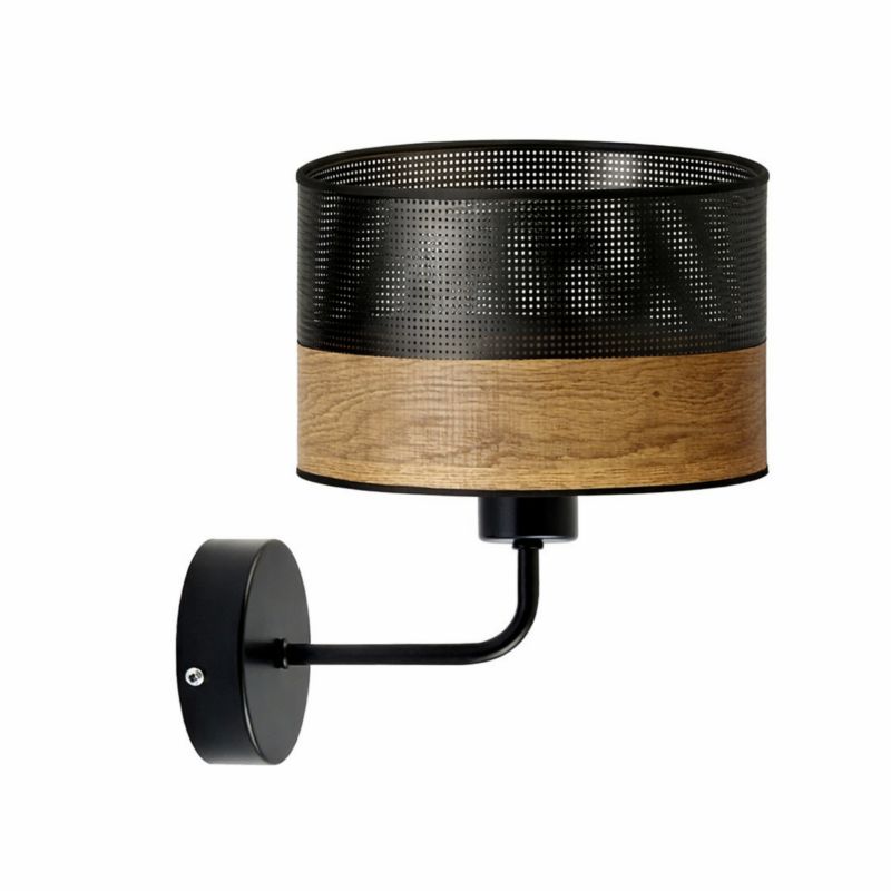 Kinkiet Volta Light Factory Blues Fornir Abażur 1xE27 1szt.