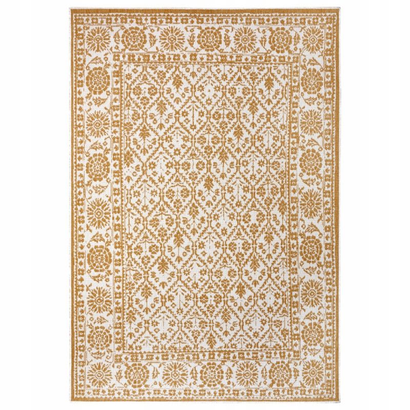 Dywan Northrugs na taras 120x170cm ,żółto kremowy dwustronny, sznurkowy płasko tkany 1 szt.