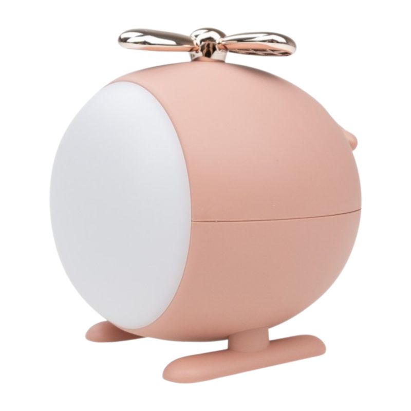 Lampka nocna LED Helikopter Marys różowa dla dzieci 1800K 3000K 2.5W bezprzewodowa USB 92x104x108 mm