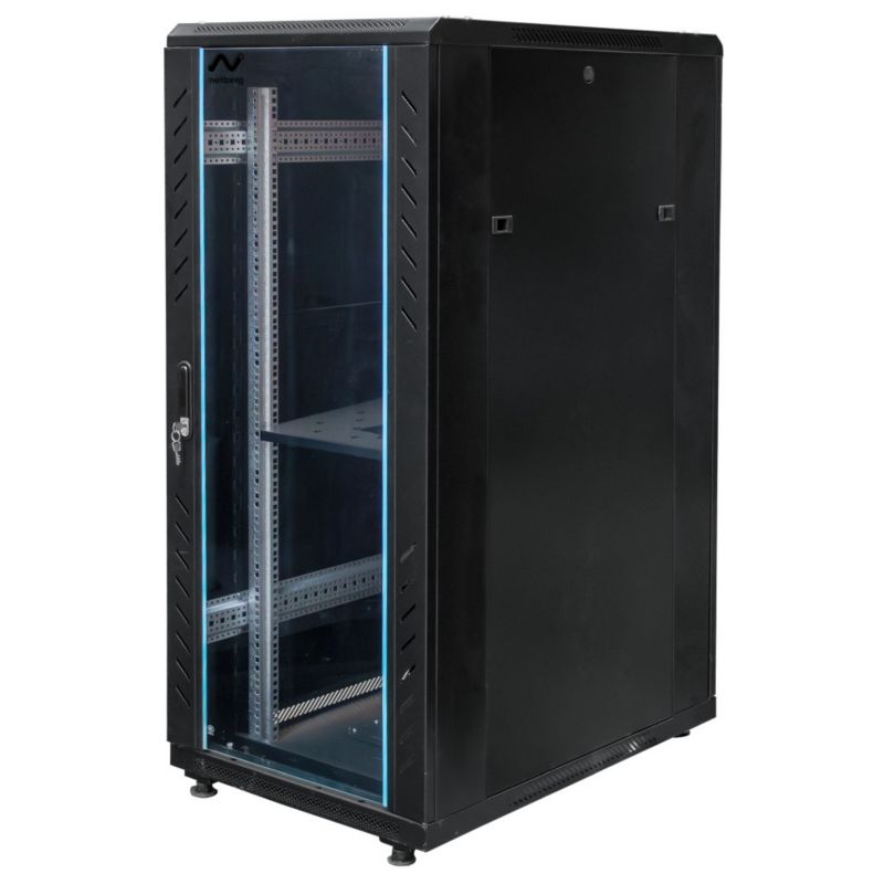 Szafa Netberg Rack 19" 28U 600x800 mm instalacyjna na elektronikę stojąca czarna 1szt.