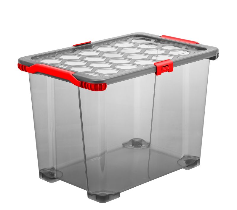 Pojemnik do przechowywania Rotho EVO TOTAL 65l antracyt/czerwony 1 szt.