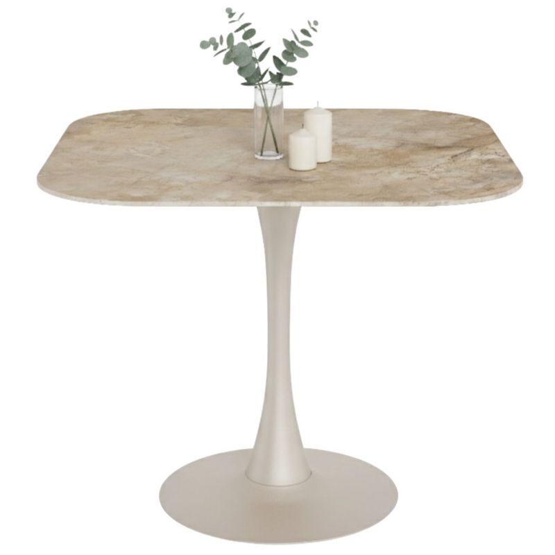 Stół do jadalni Malta Actona kwadratowy ceramiczny odcień brązowego marmuru 1 szt.